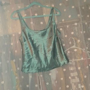 Victoria’s Secret green silk top size M